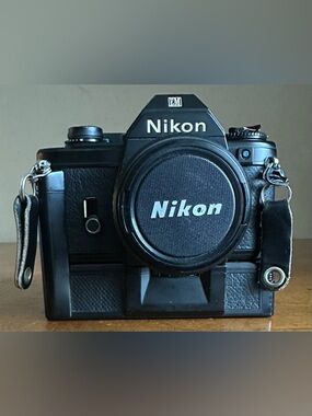 Vintage Nikon Nikkormat EM 35mm SLR Film Camera w/ 28mm Lens